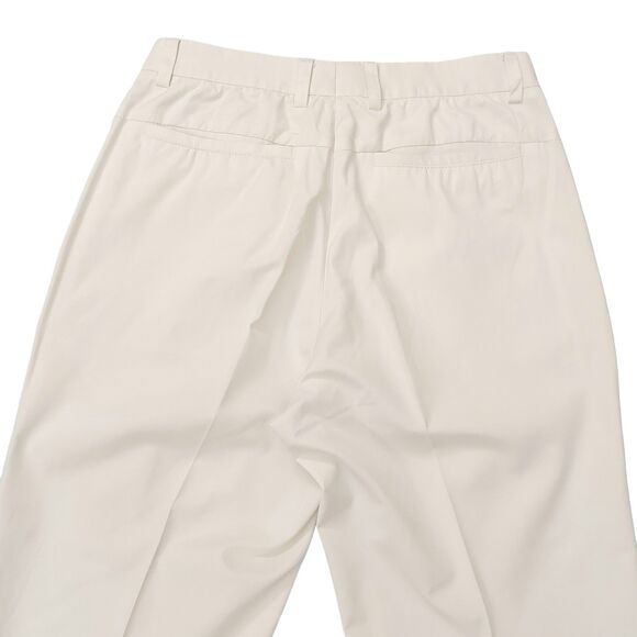 Panicale Italy Trousers Pants Womens 46 White Flat Front Straight Made in Italy - Picture 7 of 13